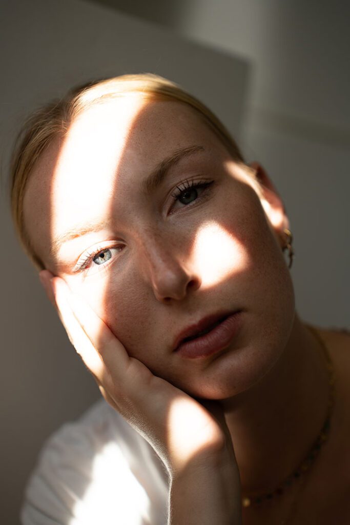 woman portrait by karine fortin a particular style