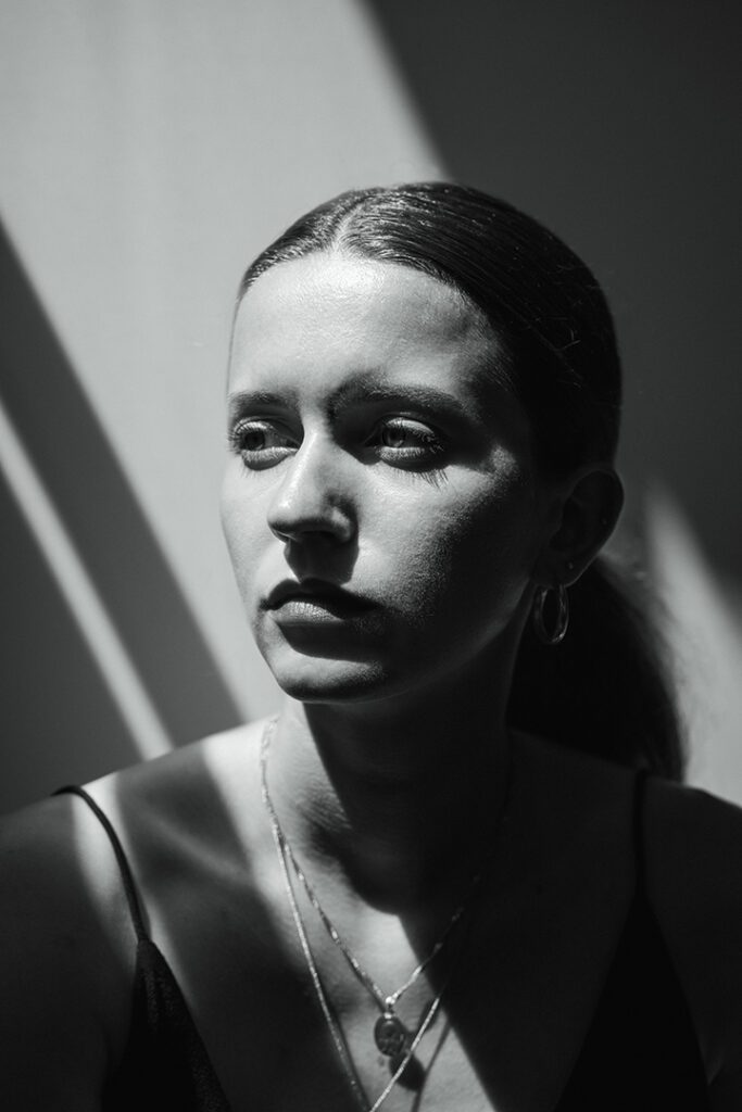 woman portrait by karine fortin a particular style